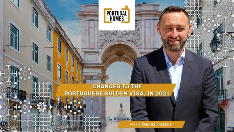 Portuguese Golden Visa Changes for 2021, with David Poston