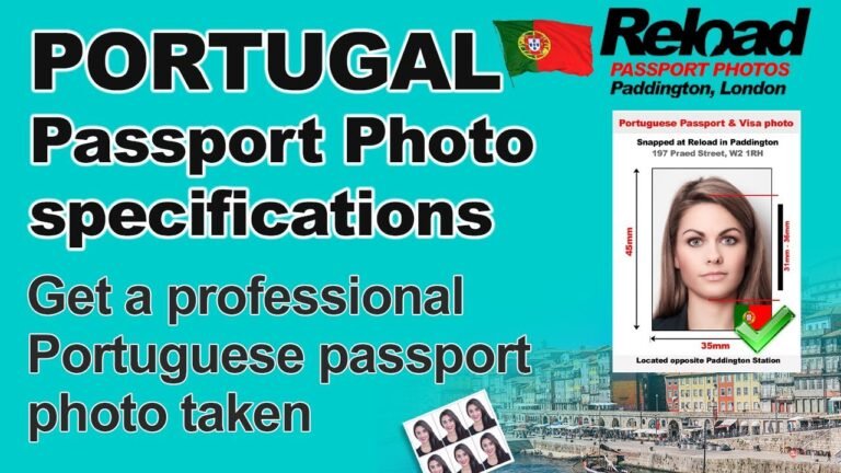 Get your Portuguese Passport Photo and Visa Photo snapped instantly in Paddington, London