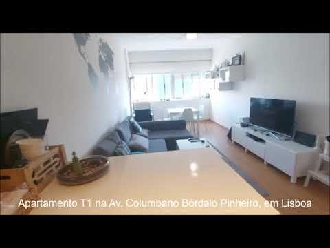 Apartamento T1 para arrendamento situado na Av. Columbano Bordalo Pinheiro, em Lisboa