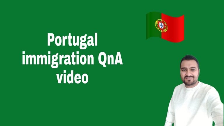 Portugal immigration QnA video |Raja Ali diaries|