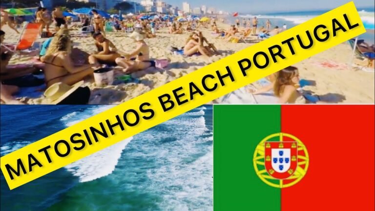 4K WALK AROUND MATOSINHOS BEACH PORTO-PORTUGAL | PRAIA DE MATOSINHOS-TOURIST ATTRACTION #4kbeachwalk