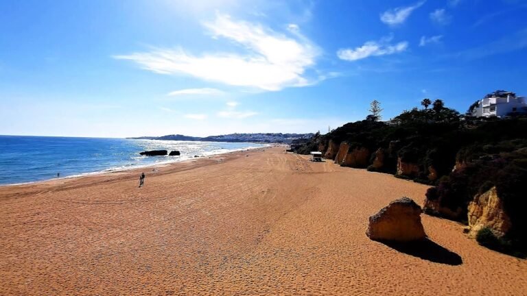 Albufeira Beach Walk Algarve Portugal Travel Vlog 🇵🇹🌞🏖️