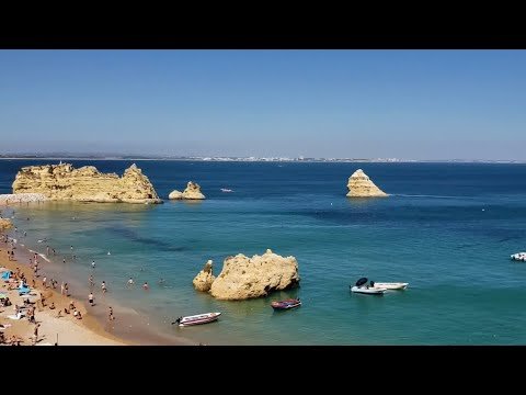 Beautiful Beaches and cliffs in Lagos, Algarve, Portugal 🇵🇹 before Pandemic 😷 #shorts