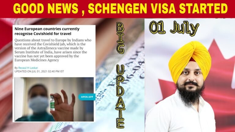 Big update from schengen | Schengen Visa Started| Vfs Open| 01 july