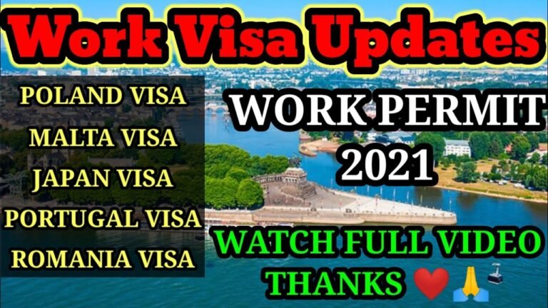 Europe Visa Updates 2021 || Malta Visa || Russia Visa || Japan Visa || Poland Visa || Portugal Visa