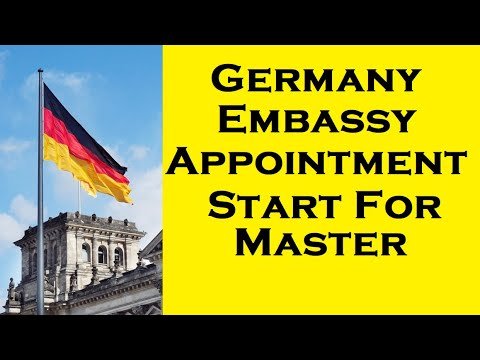 Germany Embassy Appointment  Start For Master #GermanyEmbassyUpdate #GermanyAppointment #Germnaycook