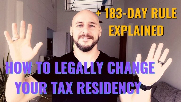 How To Legally Change Your Tax Residency + 183-Day Rule Explained