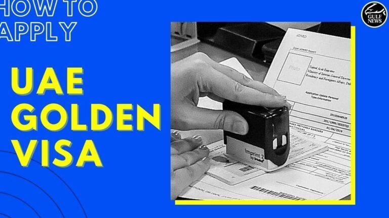 How to apply for a UAE golden visa How to apply for a UAE golden visa