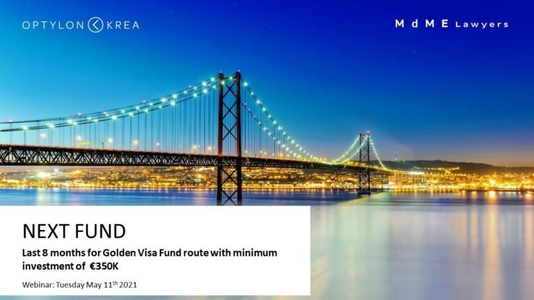 Last 8 months for Golden Visa Fund route with minimum investment of  €350K / Hong Kong market