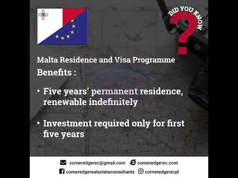 Malta Residence and Visa Program Benefits