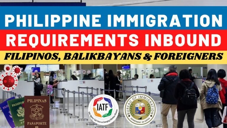 NEW PHILIPPINE IMMIGRATION REQUIREMENTS for FILIPINOS, BALIKBAYANS & FOREIGNERS 2021 COVID19 TRAVEL