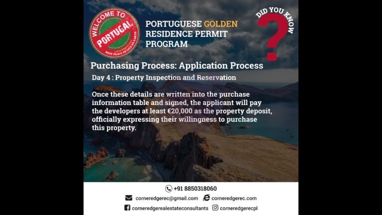 Portugal Golden Resident Permit Porgram Part3 Process Purchasing Process for Real Estate