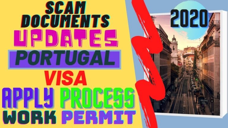 Portugal Visa Agent Fees Process Updates 2020 for Indian | Portugal Work Permit Visa Salary Jobs |