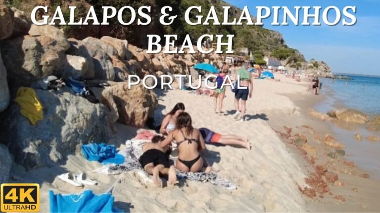 Relaxing Sunny Beach Walk, Galapinhos & Gapalos , Setúbal Portugal 【4K UHD】