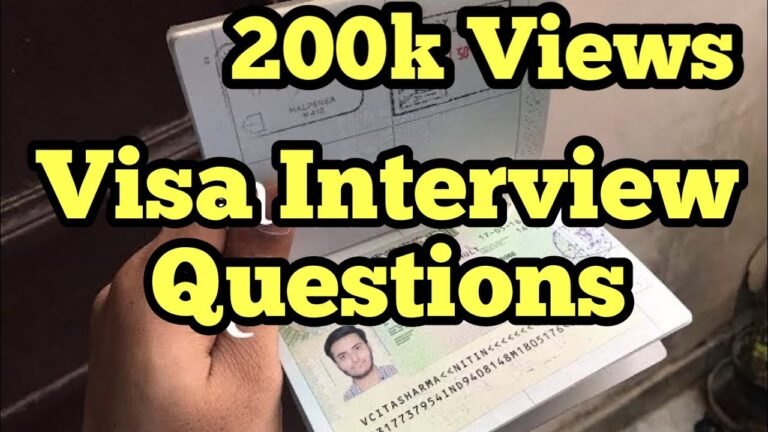 Schengen Visa Interview questions
