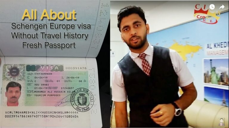Schengen Visa Without Travel History – Fresh Passport