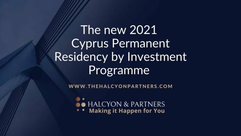 The new 2021 Cyprus Permanent Residency by Investment Programme.