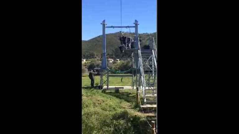 Zipwire from Spain to Portugal – take your passport!