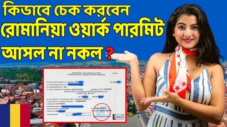 রোমানিয়া work permit কিভাবে চেক করবেন | রোমানিয়া ওয়ার্ক পারমিট ২০২১ |  romania work permit