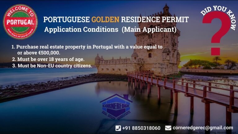 Portugal Golden Visa Permit Progam – Application Conditions – Part2