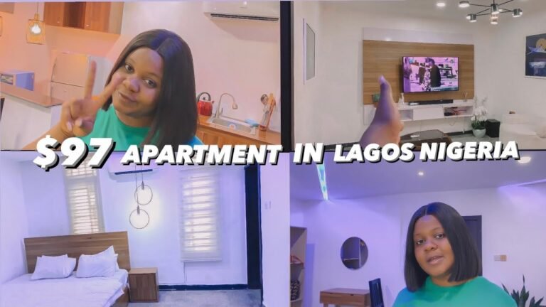 $97 MINIMALIST LAGOS Apartment review: Lagos Nigeria + shortlet apartment