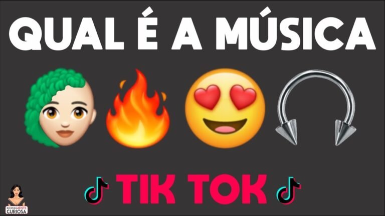 ADIVINHE A MÚSICA E O CANTOR DO TIK TOK COM EMOJIS 2021 [ IncrivelMente Curiosa ]