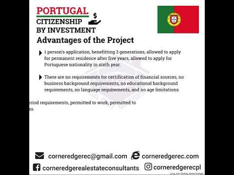 Advantages of Portugal Permanent Residence immigration Program,