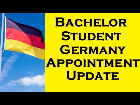 🇩🇪Bachelor Student Germany Appointment Update #germanyvisaupdate #germnayvfsupdate #germanybachelor