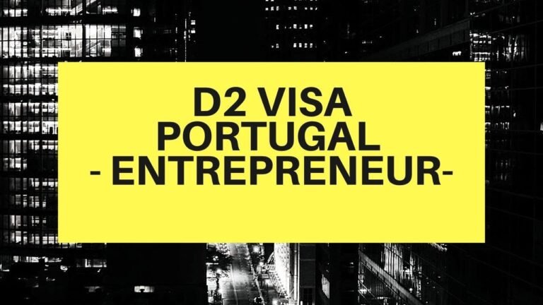 D2 VISA PORTUGAL – Investing in Portugal – Individual or quota company