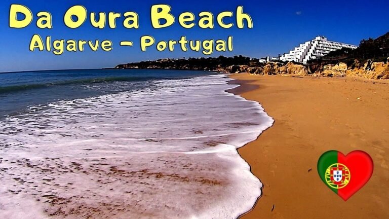 Da Oura Beach Albufeira Algarve Portugal – Beach Tour in 4K 🇵🇹🏖🌞