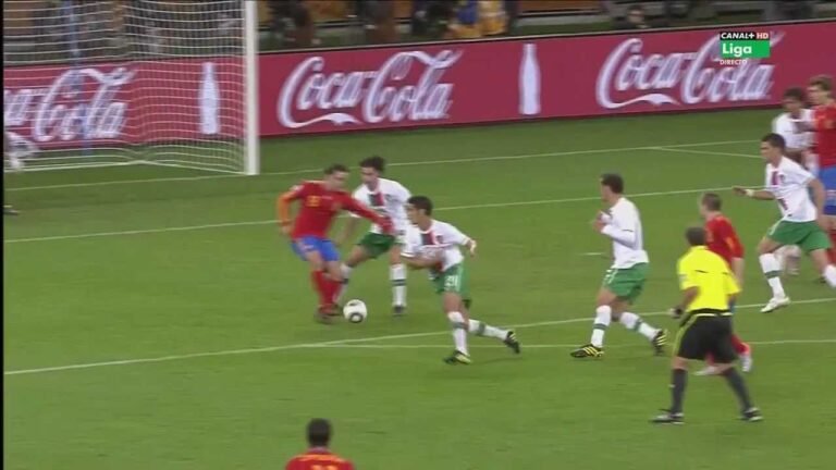 Gol de David Villa-España vs Portugal