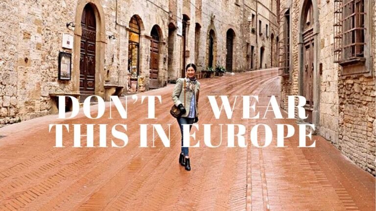How To NOT Look Like A Tourist | What To Wear In Europe