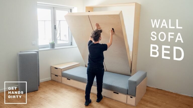 How to make a Wall Sofa Bed System: The Murphy Bed // Tiny Apartment Build – Ep.5