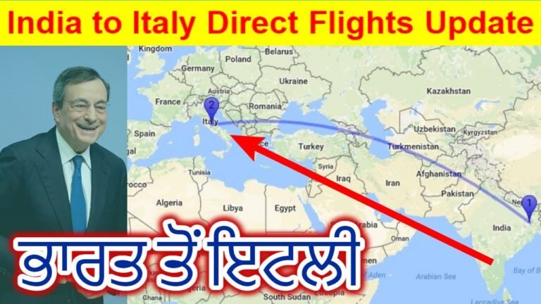 India to Italy Flights | NEW UPDATE | Italy flights update in August.