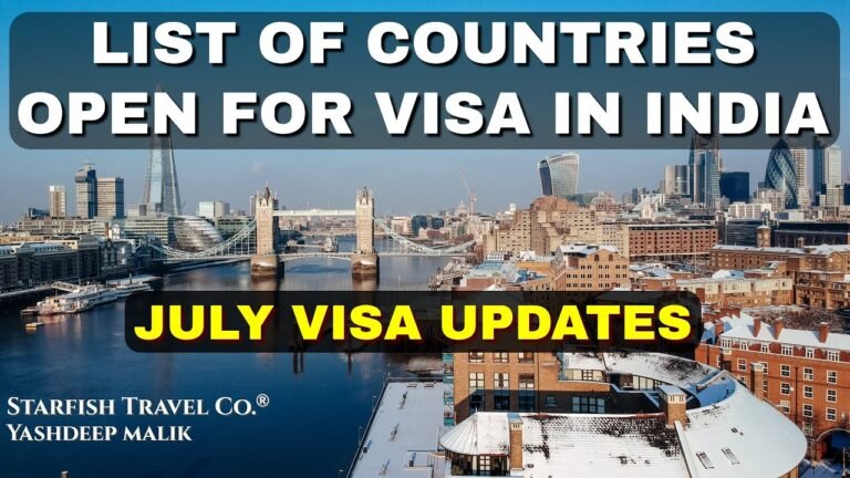 List of Countries Open in JULY 2021 for VISA & TRAVEL (for India Citizens) List of Countries Open in JULY 2021 for VISA & TRAVEL (for India Citizens)
