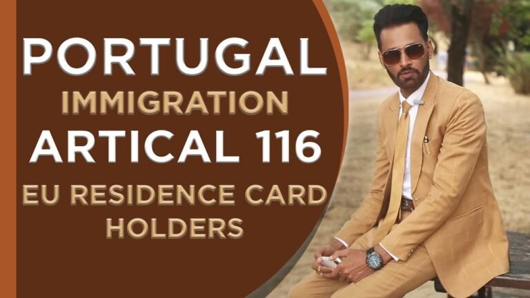 PORTUGAL IMMIGRATION ARTICLE 116 (EU LONG TERM RESIDENCE IN PORTUGAL
