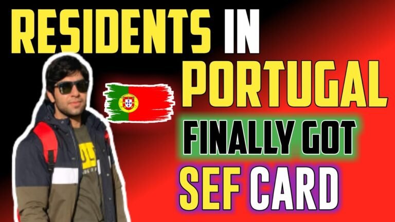 Portugal Resident Card | I get Portugal residency and SEF Experience @Portalegere