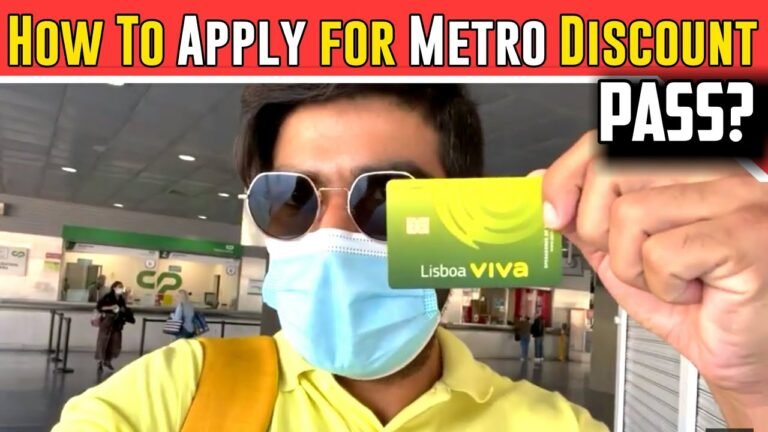 Portugal immigration How to Apply for Metro Discount Pass in Portugal | FREE Travel in Portugal 🇵🇹