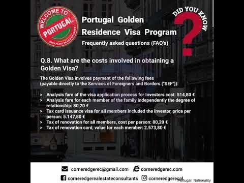 Portuguese Golden Residence Visa Program – FAQ's