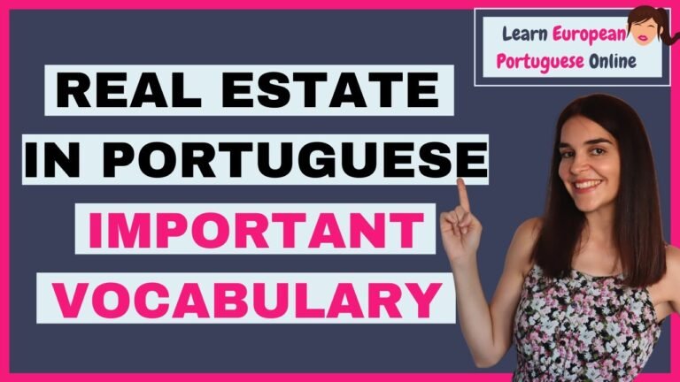 Real Estate in Portuguese – Useful Vocabulary