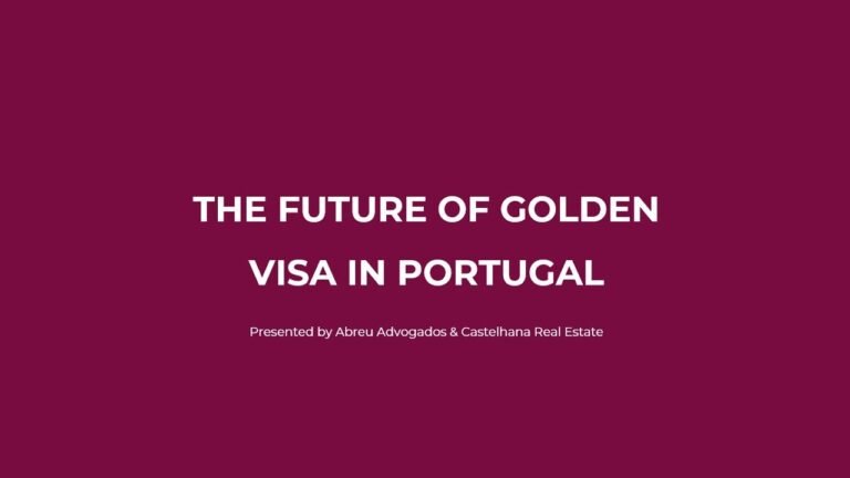 The future of the Golden Visa in Portugal The future of the Golden Visa in Portugal