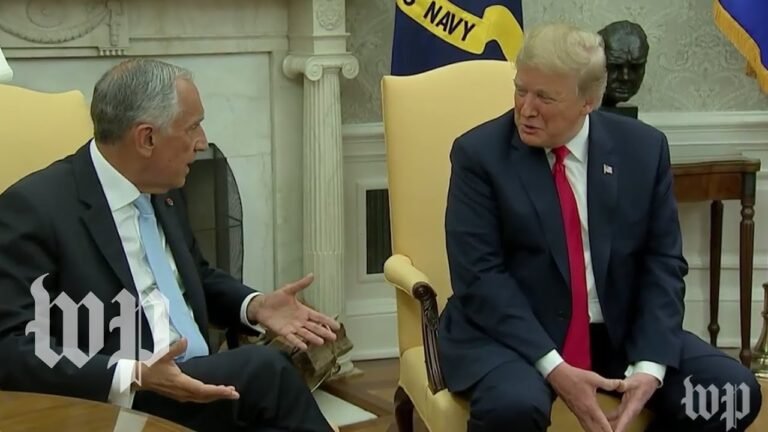 Trump welcomes the president of Portugal to White House