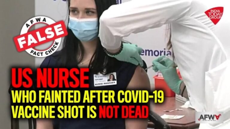 US Nurse Who Fainted After Covid-19 Vaccine Shot Dead? | Fact Check