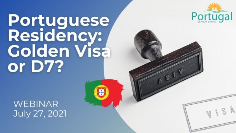 Webinar – Portuguese Residency: Golden Visa or D7?