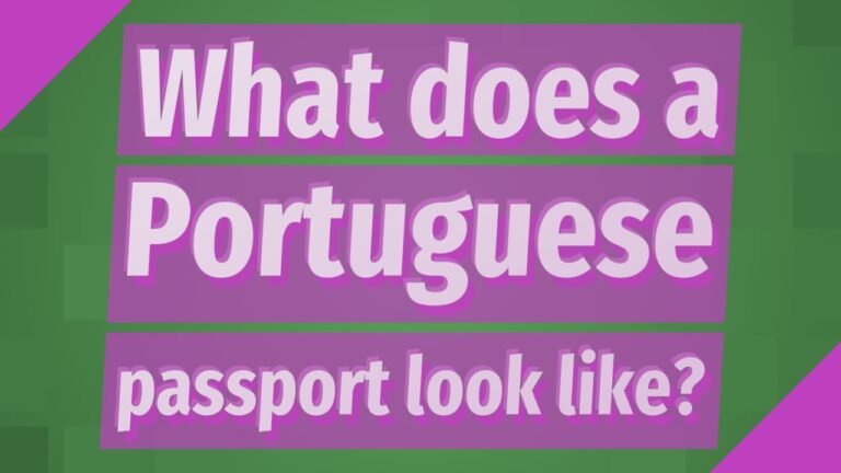 What does a Portuguese passport look like?