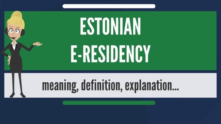 What is ESTONIAN E-RESIDENCY? What does ESTONIAN E-RESIDENCY mean? ESTONIAN E-RESIDENCY meaning