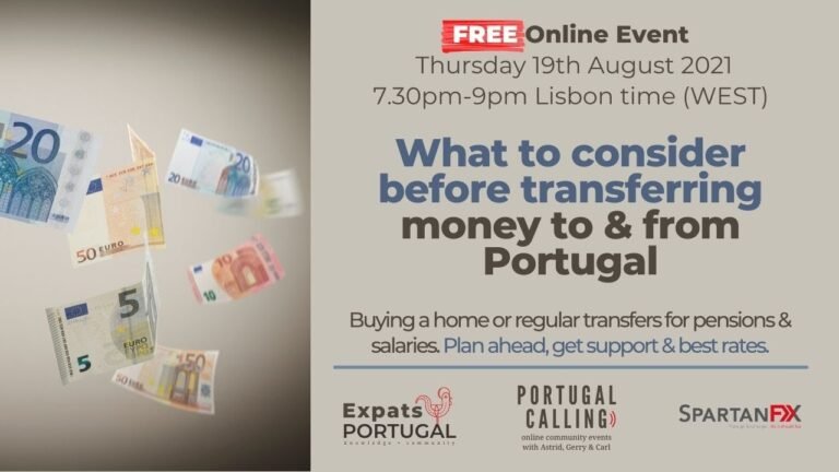 What to Consider before Transferring Money to & from Portugal (A Portugal Calling webinar)