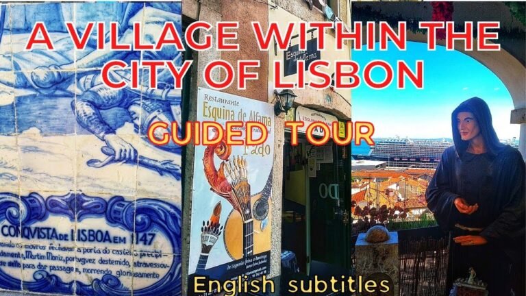 A village inside Lisbon – Guided Tour  & Portuguese Listening Practice With Subs