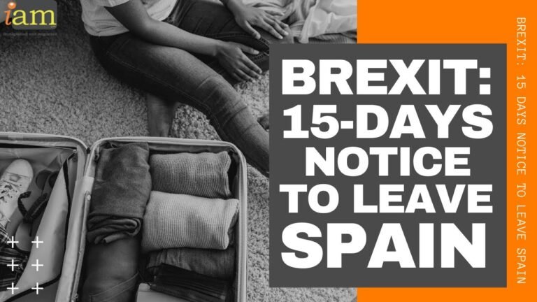 BREXIT: UK Nationals Kicked Out Of Spain – 15 Days Notice To Leave Spain