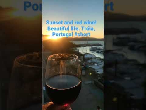 Beautiful view of Tróia, Portugal. Amazing sunset I ever witnessed. #short